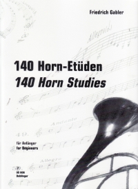 Gabler 140 Naturhorn-etuden Fur Anfanger Horn Sheet Music Songbook