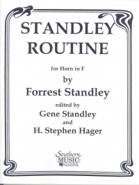 Standley Routine For Horn & Piano Sheet Music Songbook