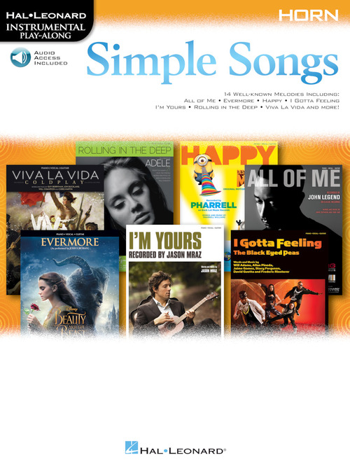 Simple Songs Instrumental Play Along Horn + Online Sheet Music Songbook