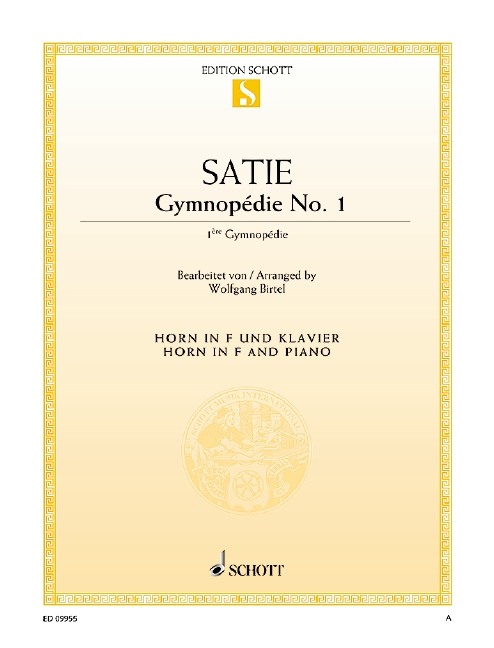 Satie GymnopÉdie No. 1 Sheet Music Songbook