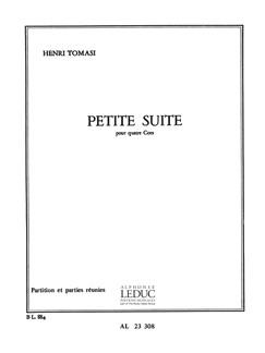 Tomasi Petite Suite 4 Horns Sheet Music Songbook