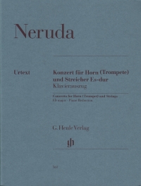 Neruda Concerto For Horn & Strings Eb Piano Reduct Sheet Music Songbook