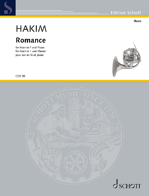Hakim Romance Horn In F Sheet Music Songbook