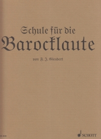 Giesbert Schule Fur Die Barocklaute Lute Sheet Music Songbook