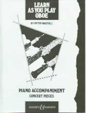 Learn As You Play Oboe Concert Pieces Piano Acc Sheet Music Songbook
