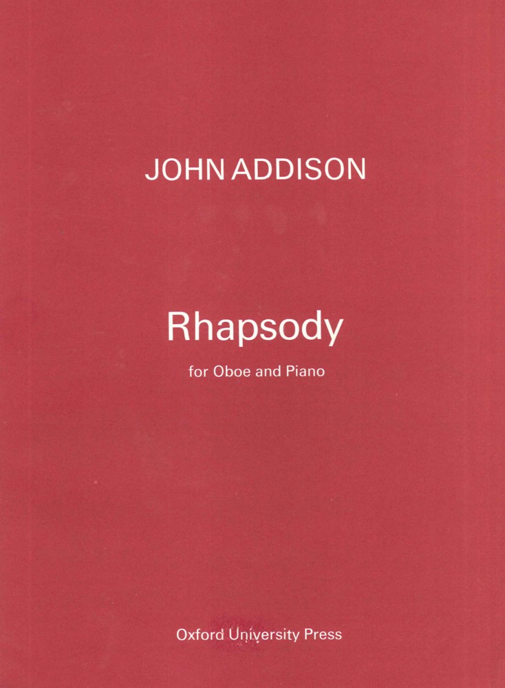 Addison Rhapsody Oboe Sheet Music Songbook