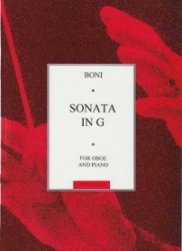 Boni Sonata G Oboe Sheet Music Songbook