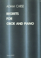 Carse Regrets Oboe Sheet Music Songbook