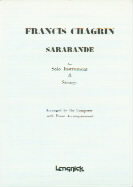 Chagrin Sarabande Oboe Sheet Music Songbook