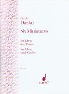 Darke Six Miniatures Oboe Sheet Music Songbook