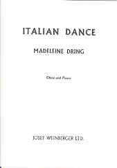 Dring Italian Dance Oboe Sheet Music Songbook