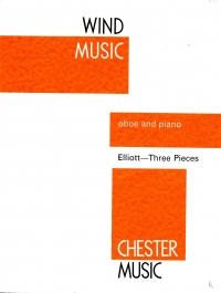 Elliott Three Pieces Oboe Sheet Music Songbook