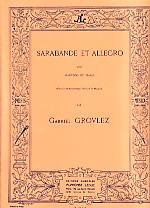 Grovlez Sarabande And Allegro Oboe & Piano Sheet Music Songbook