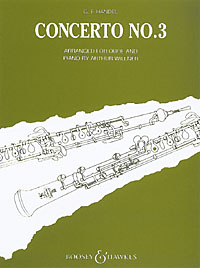 Handel Concerto No 3 Gmin Oboe Sheet Music Songbook