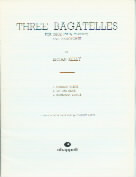 Kelly Three Bagatelles Oboe/clarinet & Piano Sheet Music Songbook