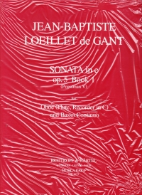 Loeillet Sonata Op 5 No 1 E Minor Oboe Sheet Music Songbook