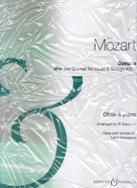 Mozart Sonata K370 F Oboe & Piano Sheet Music Songbook