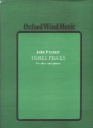 Paynter Three Pieces Oboe Sheet Music Songbook