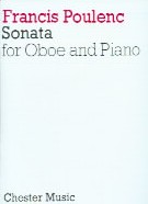Poulenc Sonata Oboe & Piano Sheet Music Songbook