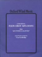 Rameau Four Oboe Melodies Lethbridge Oboe Sheet Music Songbook