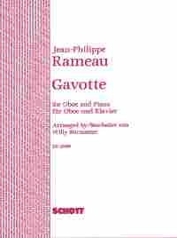 Rameau Gavotte (tc5) Oboe Sheet Music Songbook