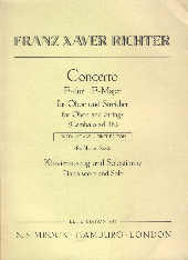 Richter Concerto F Oboe & Pf Sheet Music Songbook