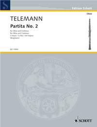 Telemann Partita No 2 G Oboe Sheet Music Songbook