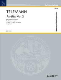 Telemann Partita No 2 G Oboe Sheet Music Songbook