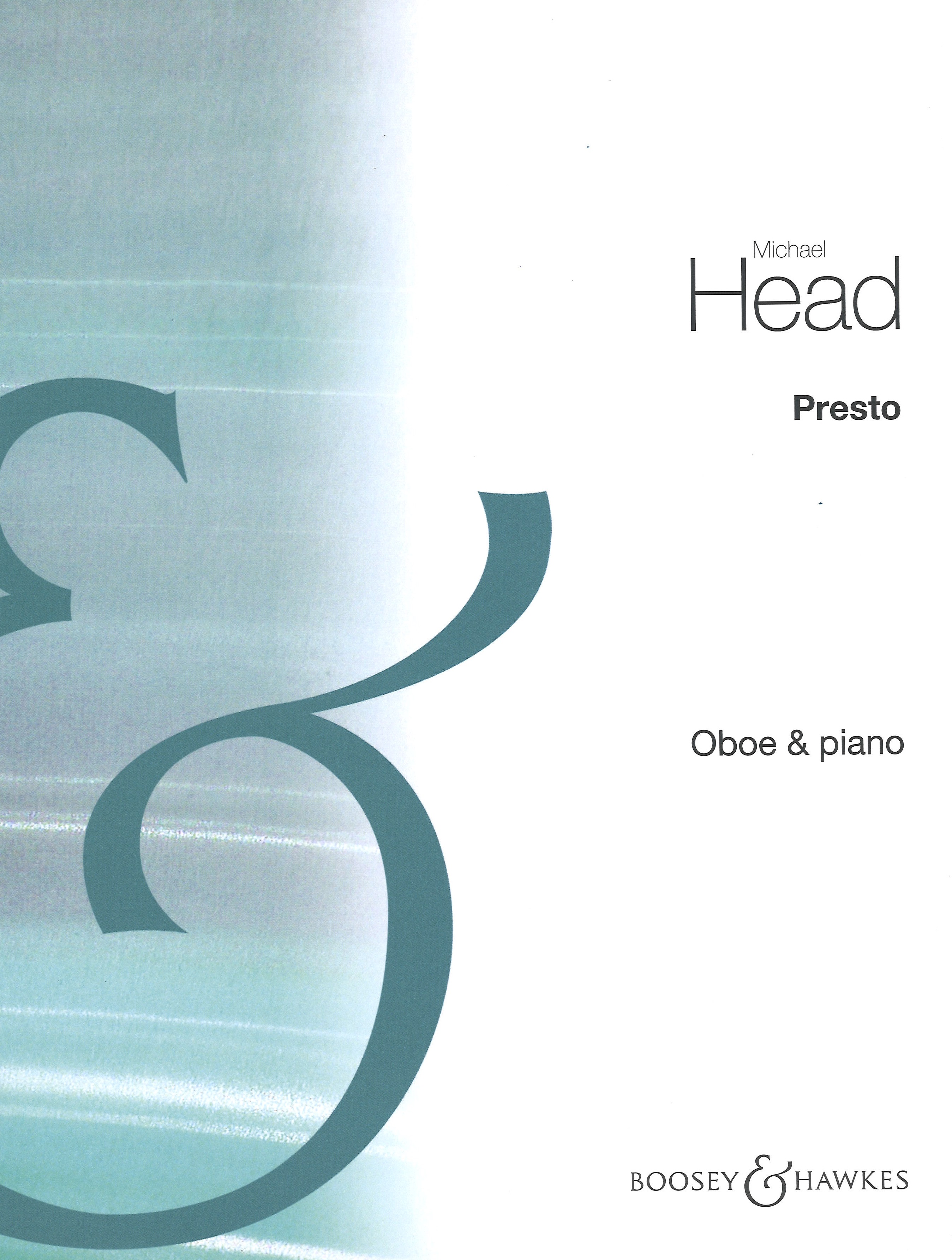 Head Presto Oboe & Piano Sheet Music Songbook