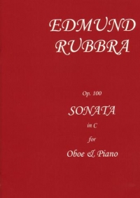 Rubbra Sonata Op100 C Major Oboe Sheet Music Songbook