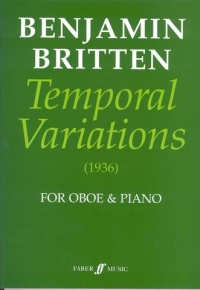 Britten Temporal Variations Oboe Sheet Music Songbook