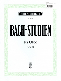 Bach Studies For Oboe Book 2 Sheet Music Songbook