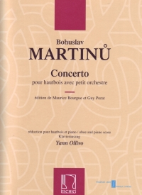 Martinu Concerto Oboe/piano Sheet Music Songbook