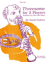 Dubery Threesome For 2 Players Oboe & Piano Sheet Music Songbook