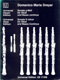 Dreyer Sonata Gmin Oboe Sheet Music Songbook