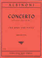 Albinoni Concerto D Min Opus 9 No 2 Giazotto Oboe Sheet Music Songbook