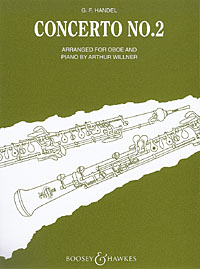 Handel Concerto No 2 Bb Major Willner Oboe Sheet Music Songbook