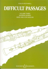 Rothwell Difficult Passages Vol 2 Oboe & Cor Ang Sheet Music Songbook