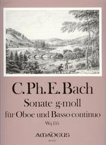 Bach Cpe Sonata Gmin Wq 135 Oboe Sheet Music Songbook