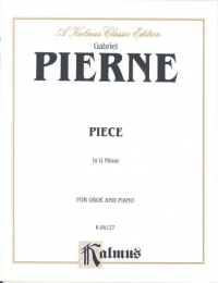 Pierne Piece Gmin Oboe & Pf Sheet Music Songbook