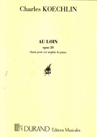 Koechlin Au Lion Op20 Cor Anglais & Pf Sheet Music Songbook