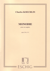 Koechlin Monodie Op216/11 Cor Anglais Sheet Music Songbook