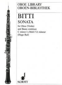 Bitti Sonata Cmin Oboe Sheet Music Songbook