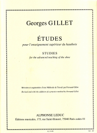 Gillet Etudes Oboe Oboe & Cor Anglais Sheet Music Songbook