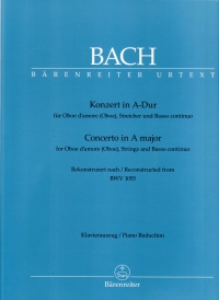 Bach Concerto A Bwv1055 Oboe Damore Sheet Music Songbook