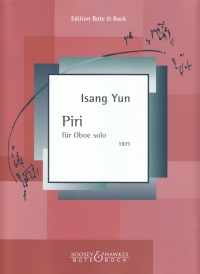 Piri Yun Oboe Solo Sheet Music Songbook