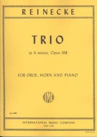 Reinecke Trio In Amin Op188 Ob/hn/pf Sheet Music Songbook