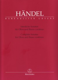 Handel Sonatas (complete) Oboe Sheet Music Songbook