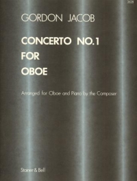 Jacob Concerto No1 Oboe And Orchestra Oboe & Piano Sheet Music Songbook