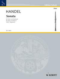 Handel Sonata In Bb Fitzwilliam Hwv537 Oboe Sheet Music Songbook